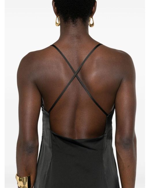 IVY & OAK Maxi-jurk Met Textuur in het Black