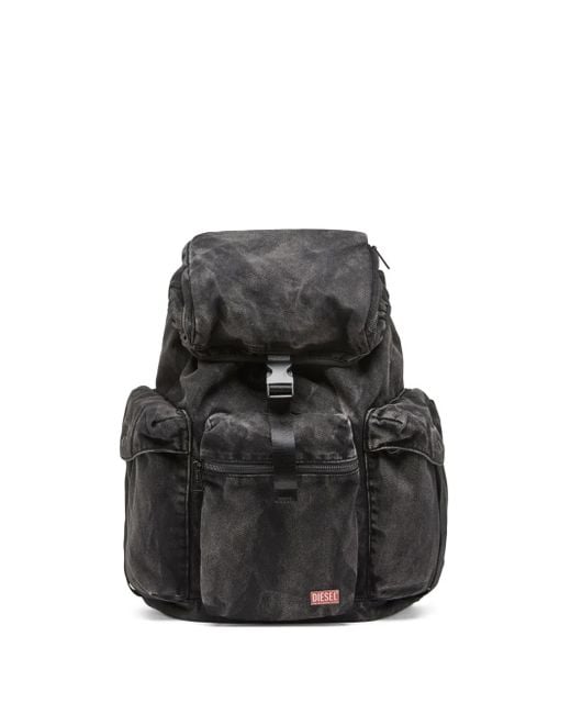 DIESEL Black Utlt Backpack for men