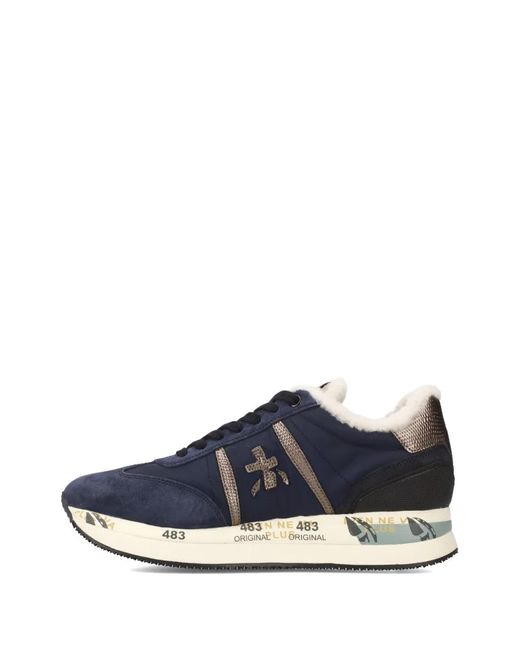 Premiata Blue Connyd Sneakers