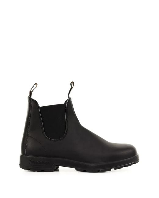 Blundstone Black Round-Toe Leather Chelsea Boots