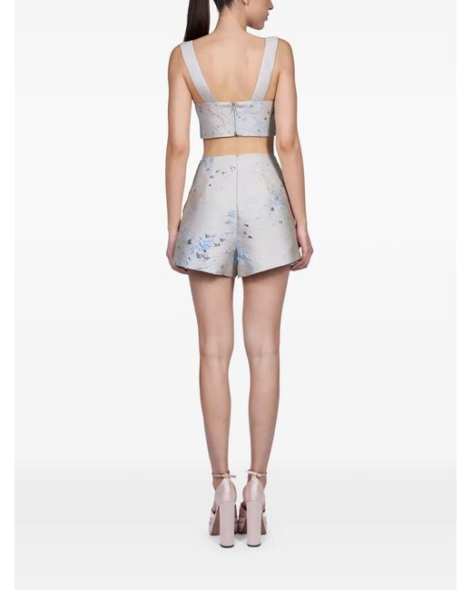 Mia Peculiar White Button-Embellishment Top