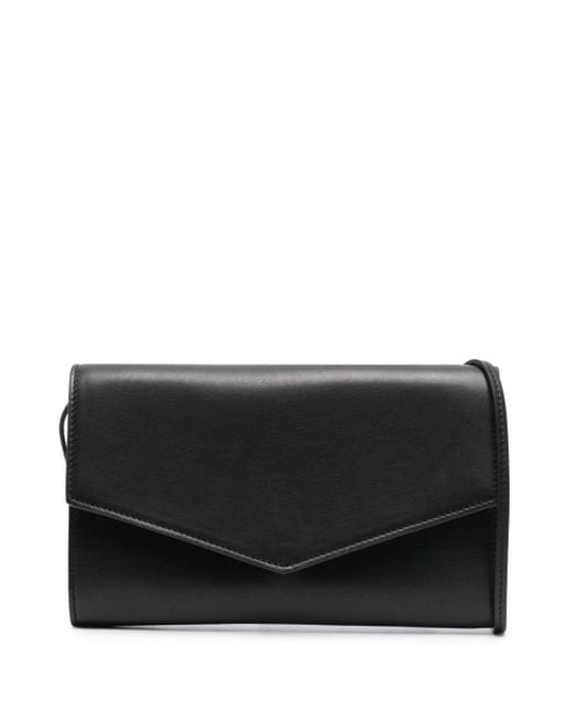 The Row Black Envelope Leather Clutch Bag - Women's - Calf Leather