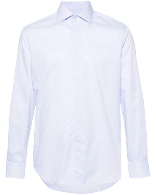 Camisa a rayas Corneliani de hombre de color White