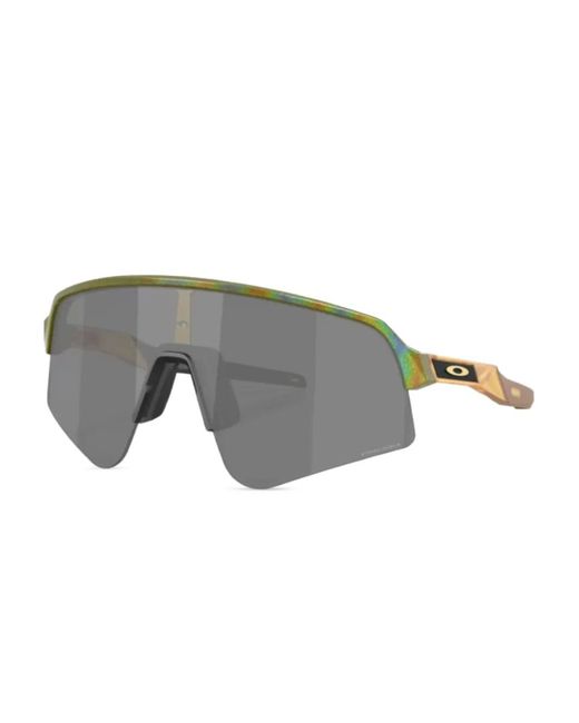 Oakley Gray Geometric-Frame Sunglasses for men