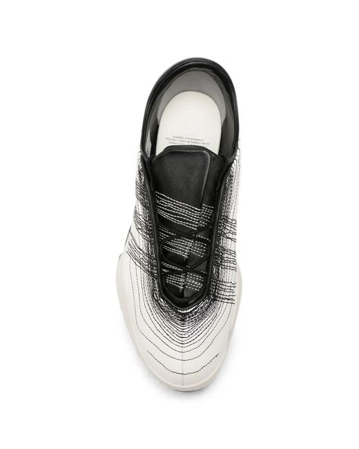 Y-3 White Logo-Embroidered Sneakers for men