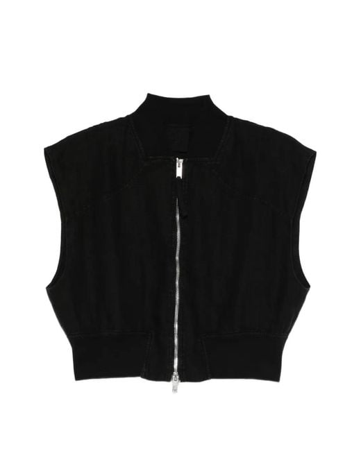 Thom Krom Black Zip-Up Linen Jacket