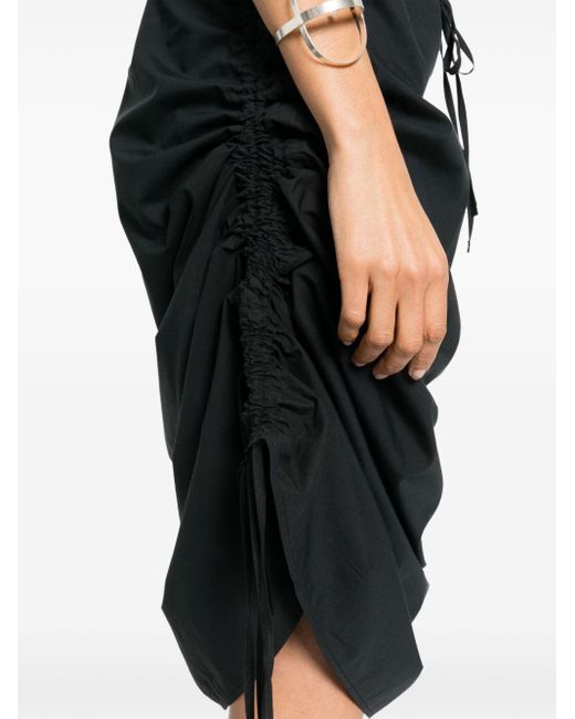 Baserange Black Pictorial Cotton Skirt
