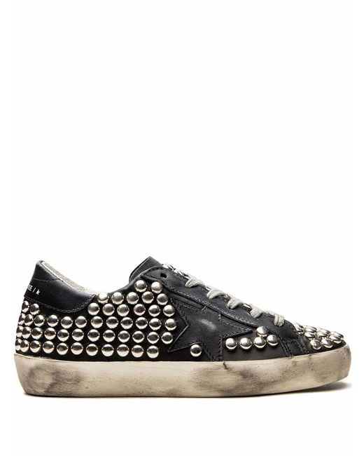 Golden Goose Deluxe Brand Black Super-Star Low-Top Sneakers