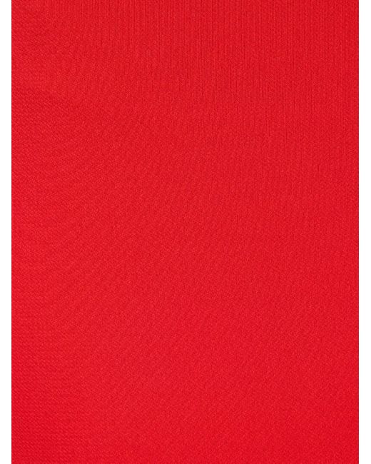 Roberto Cavalli Red Criss-Cross Tassel Maxi Dress