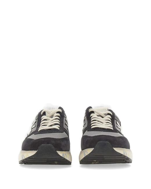 Premiata White Mick 8085 Logo Sneakers for men