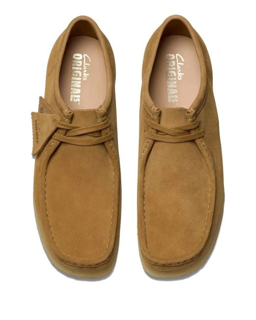 Clarks Brown Wallabee Derby Shoes for men