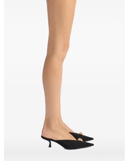 Giuseppe Zanotti Black Sabot Cocktail Mules