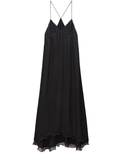 Filippa K Black Structure Frill Dress