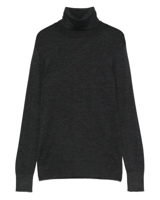 Totême Black Roll-Neck Sweater