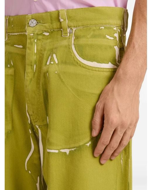 Marni Green Trousers for men