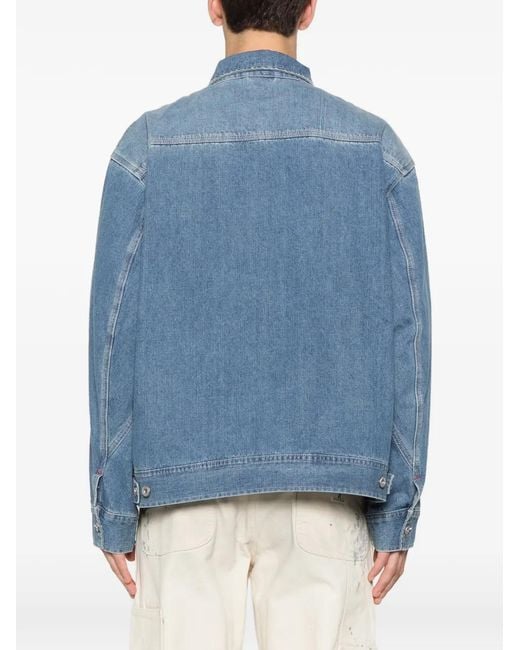 Roy Rogers Blue Zip Denim Jacket for men