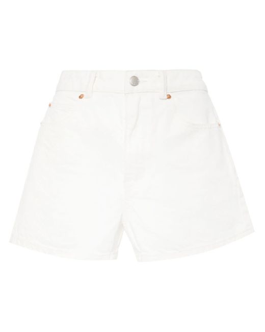 Pantalones cortos con logo Alexander Wang de color White