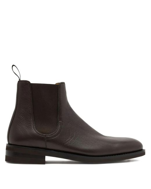 Bally Brown Elasticated Panel Chelsea Boots for men