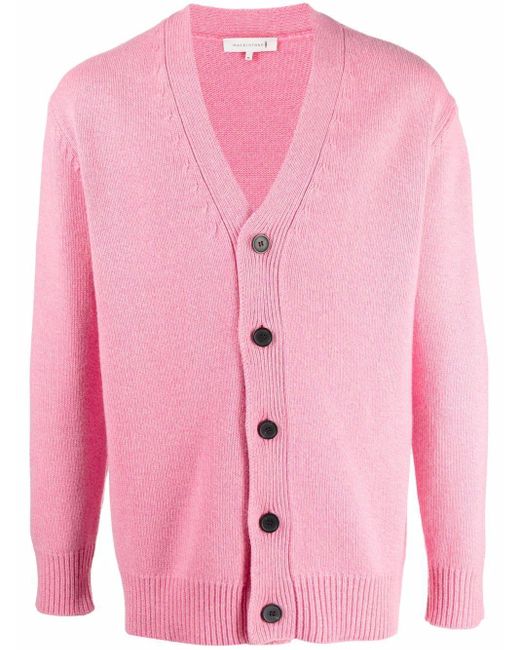Mackintosh Stockholm Merino-cashmere Cardigan in Pink for Men | Lyst