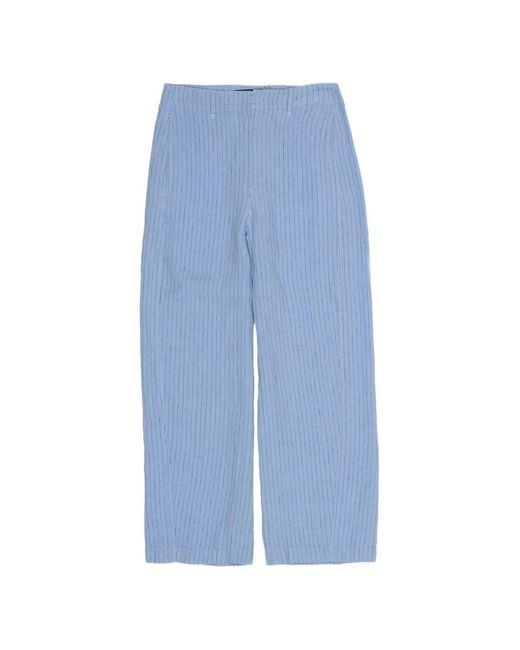 Bimba Y Lola Blue Pinstripe Trousers