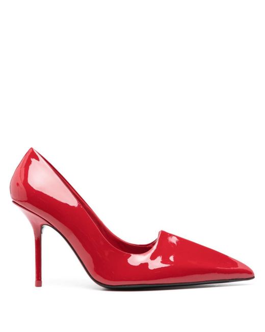 Acne Red 100mm Patent Leather Pumps