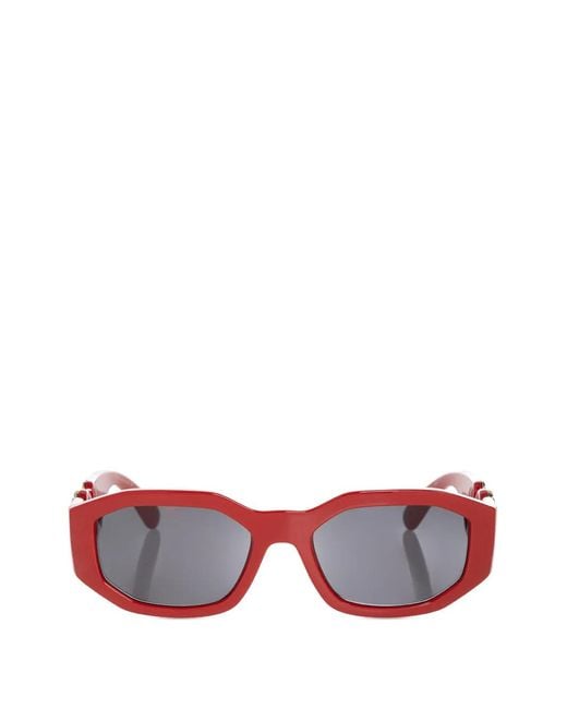 Versace Pink Lunettes De Soleil Géométriques Medusa Biggie
