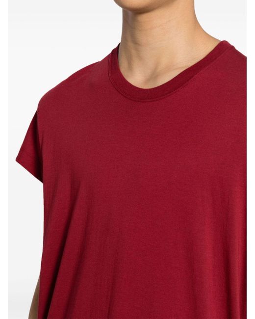 Julius Katoenen Jersey T-shirt in het Red voor heren