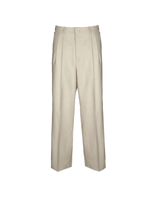 BE ABLE White Pleated Trousers for men