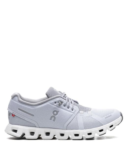 On Shoes White Cloud 5 "Heather/Fossil" Sneakers