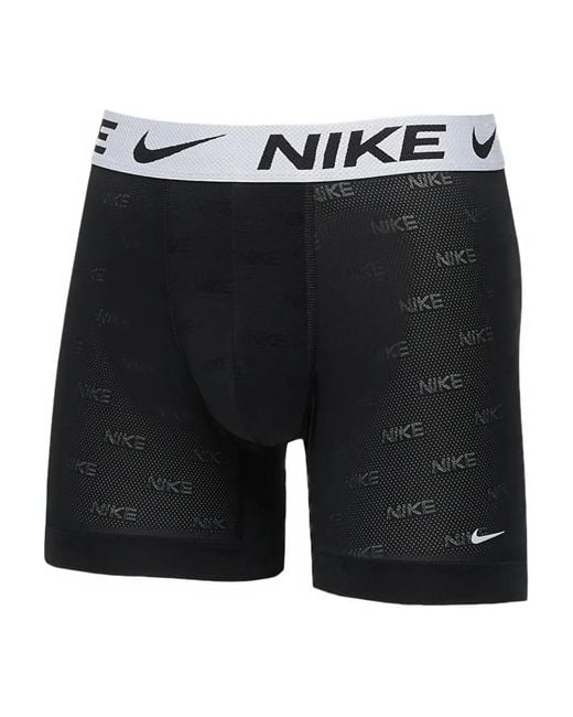 Nike Black Logo-Print Boxers (Set Of Three) for men