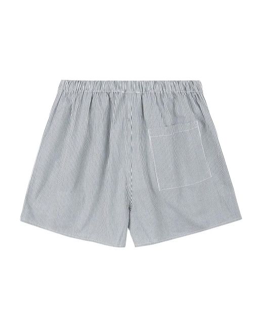 Short À Rayures Sporty & Rich en coloris White