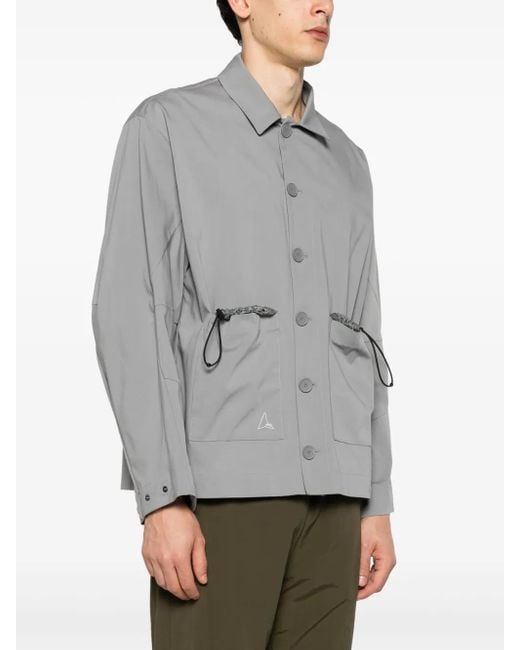 Roa Gray Chore Button-Up Shirt for men