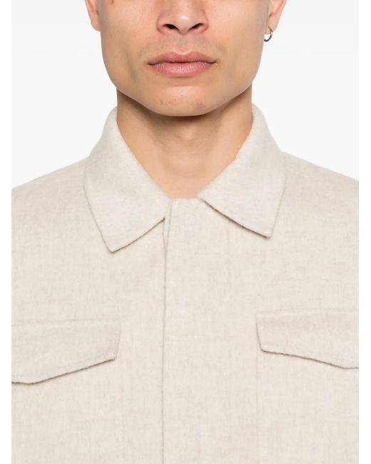 Bompard White Patch-Pocket Double-Sided Jacket for men