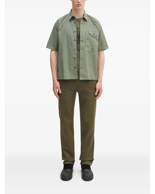 C P Company Hemd Mit Brusttasche in Green für Herren