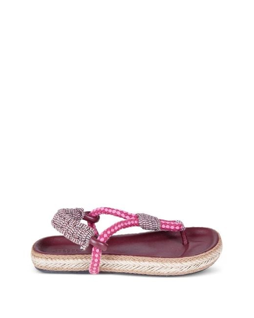 Isabel Marant Pink Braided Sandals