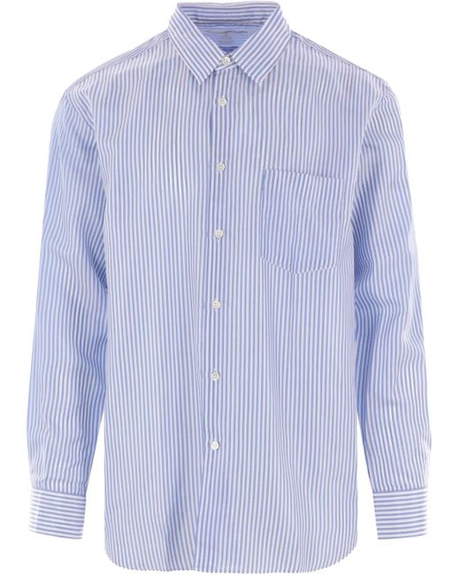 Comme des Garçons Blue Striped Shirt for men