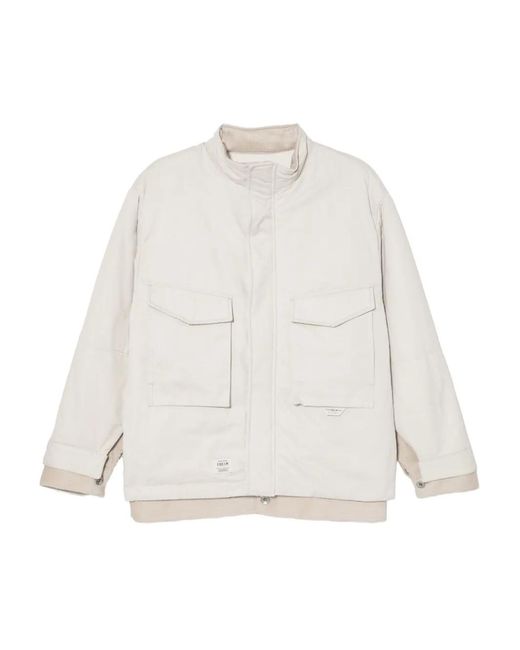 FIVE CM White Logo-Patch Jacket for men