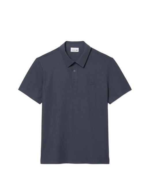 Lacoste Blue Logo-Detail Polo Shirt for men