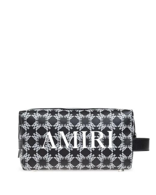 Amiri Gray Ma Quad Wash Bag for men