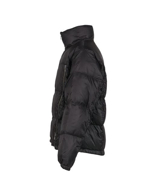 No Maintenance Black 4-Zip Puffer Jacket for men