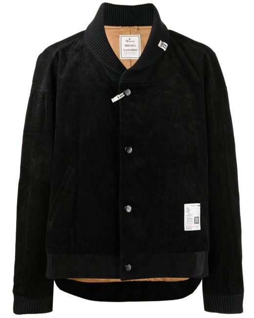 Maison Mihara Yasuhiro Black Corduroy Single-breasted Jacket for men