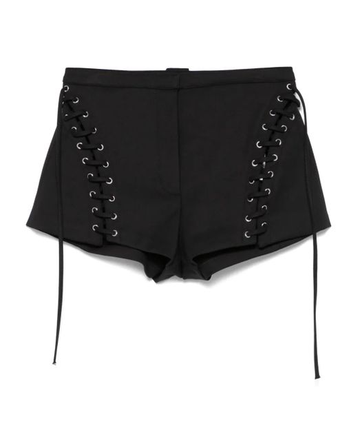 Pantalones cortos con detalle de cordones Blumarine de color Black