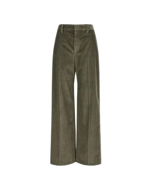 Brunello Cucinelli Green Corduroy Trousers