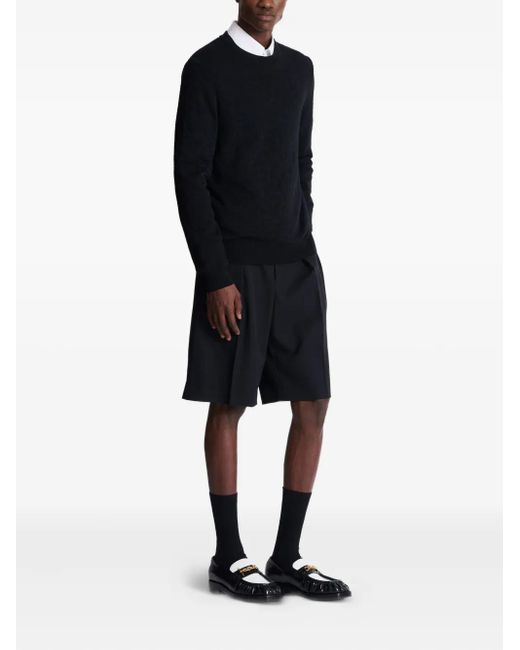Jersey con estampado de leopardo Balmain de hombre de color Black