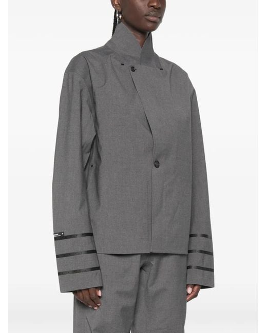 Coperni Gray Sleeveless Buttoned Blazer