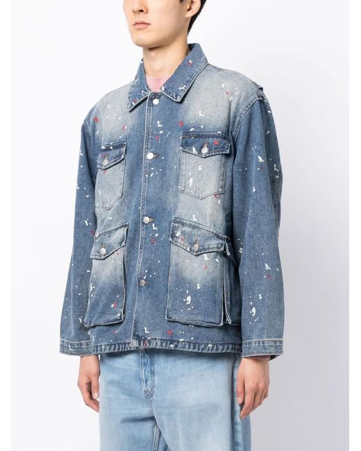 BBCICECREAM Denim Jack in het Blue voor heren