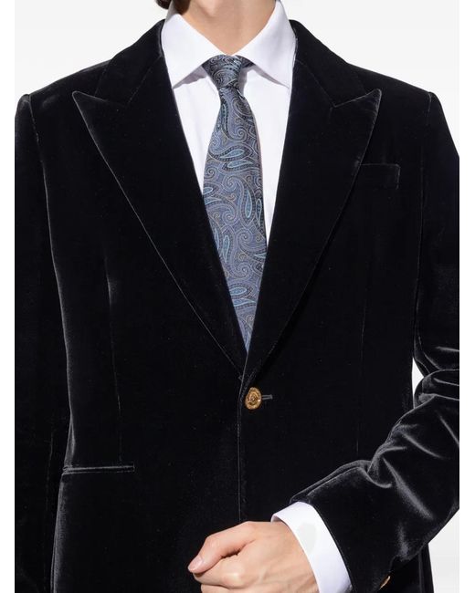 Cravatta Con Stampa Paisley di Etro in Blue da Uomo