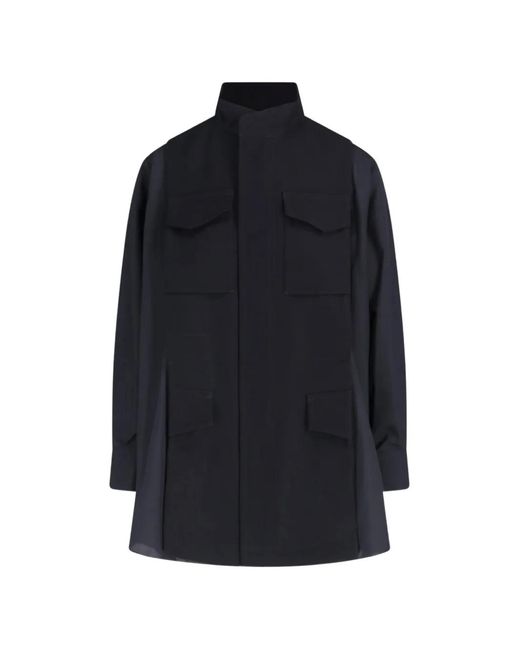Sacai Blue Long-Sleeve Shirt