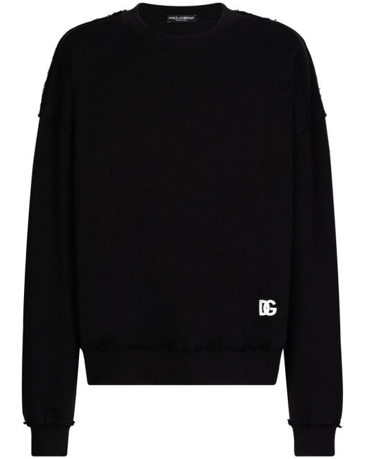 Dolce & Gabbana Sweater Met Logoprint in het Black voor heren