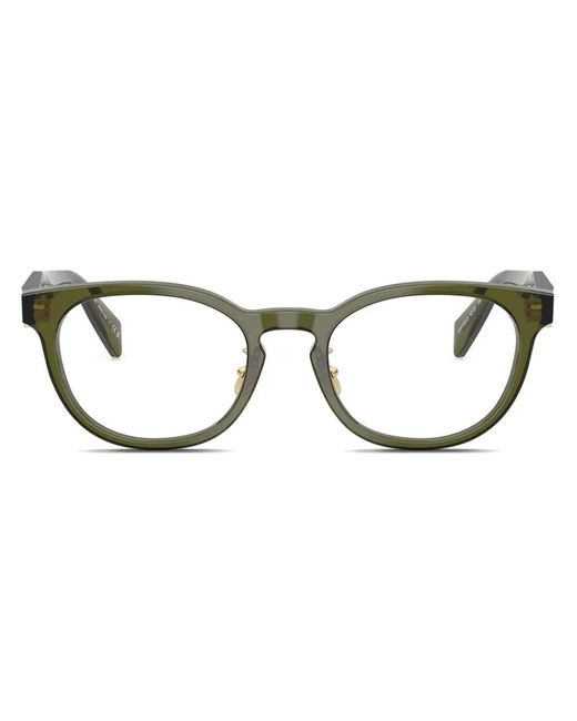 Prada Brown Round Frame Glasses